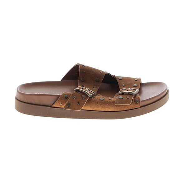 Air & Grace Shoes - Air & Grace Brown suede studded Moli sandals